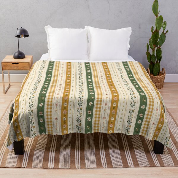 Item preview, Vintage Cottage Garden Stripe Seamless Pattern designed and sold by Ioanna-Studio.