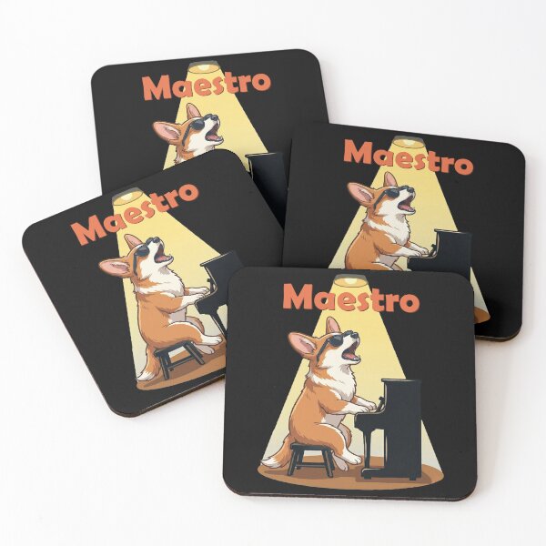 Item preview, Maestro Corgi Dog Playing Piano Singing designed and sold by d247.