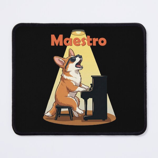 Item preview, Maestro Corgi Dog Playing Piano Singing designed and sold by d247.