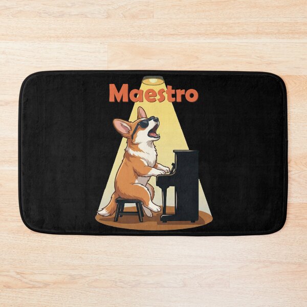 Item preview, Maestro Corgi Dog Playing Piano Singing designed and sold by d247.