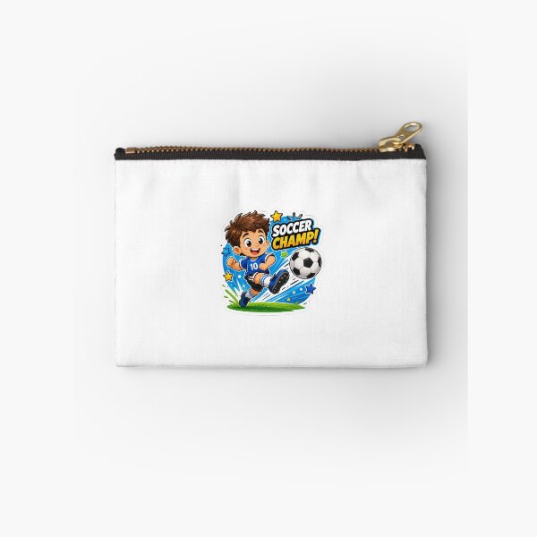 Item preview, Soccer Champ Cartoon Sticker Art designed and sold by Sticker_Verse_Studio.