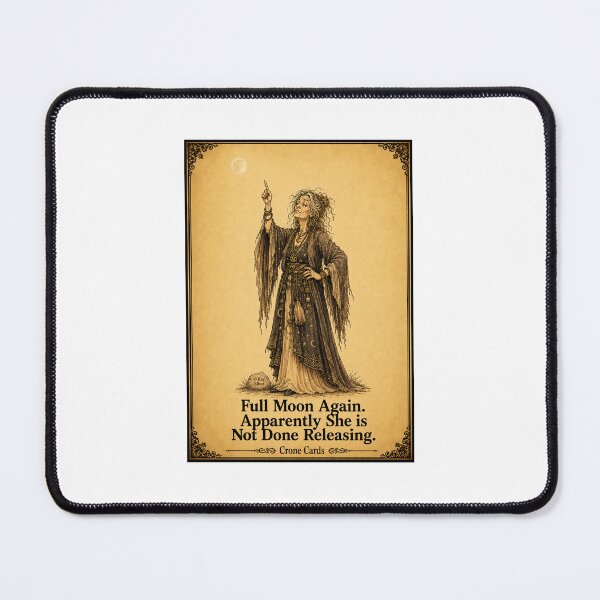 Item preview, Crone Cards = Full Moon Again. Apparently She is Not Done Releasing. designed and sold by Kay Mhor Studio.