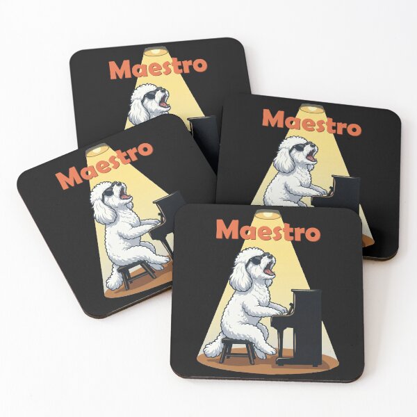 Item preview, Maestro Dog Playing Piano Funny Poodle Musician designed and sold by d247.