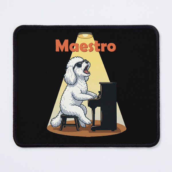 Item preview, Maestro Dog Playing Piano Funny Poodle Musician designed and sold by d247.