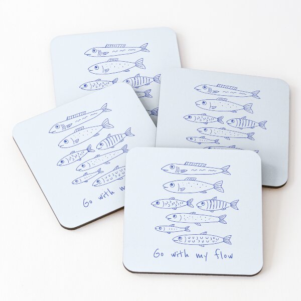 Item preview, Seven Fish Go With My Flow designed and sold by Lumi-Bloom.