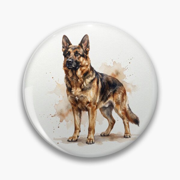 Item preview, German Shepherd Watercolor Portrait Art Print Dog Lover Gift designed and sold by PetInkCo.
