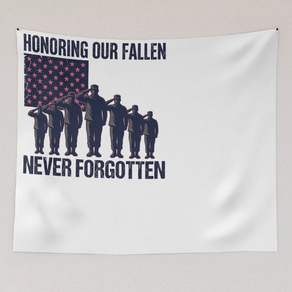 Item preview, Honoring Our Fallen Never Forgotten Military designed and sold by JMDesignHub.