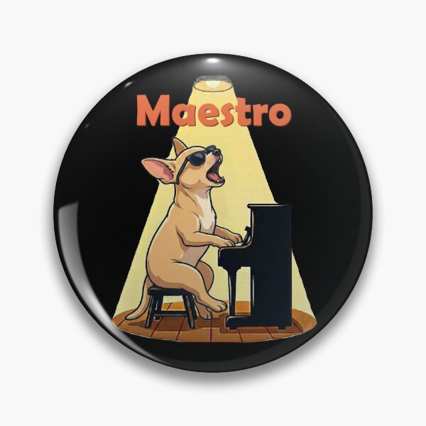 Item preview, Maestro Chihuahua Dog Playing Piano Musician designed and sold by d247.