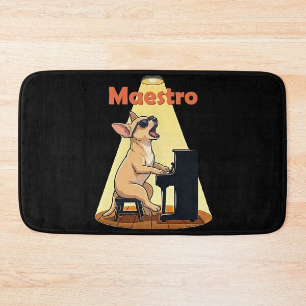 Item preview, Maestro Chihuahua Dog Playing Piano Musician designed and sold by d247.