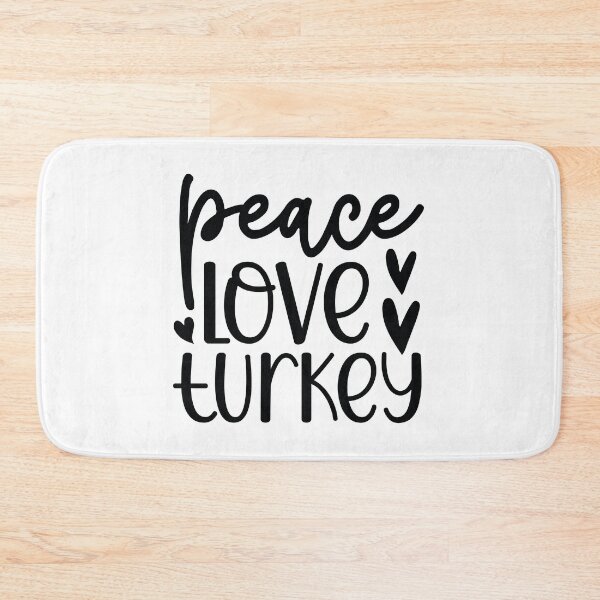 Item preview, Peace Love Turkey - Cute Autumn Thanksgiving Holiday Turkey Feast Gift designed and sold by FuzionRaptor.