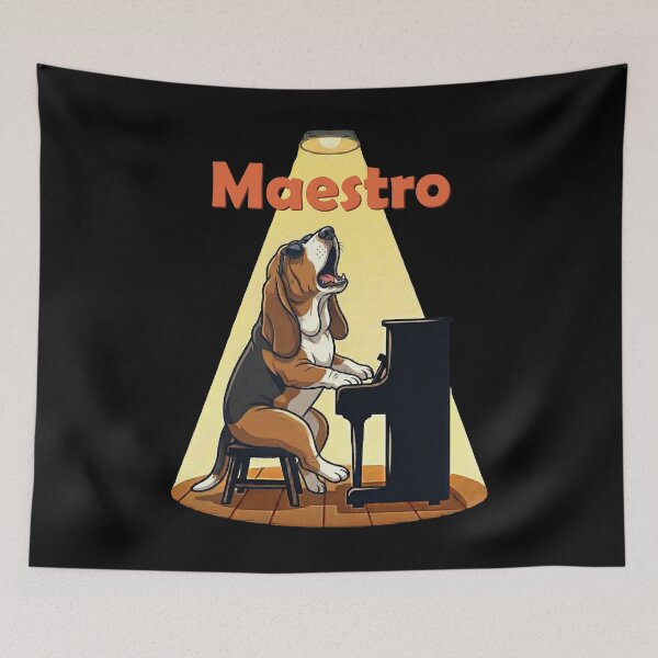 Item preview, Maestro Beagle Dog Piano Player Musician designed and sold by d247.