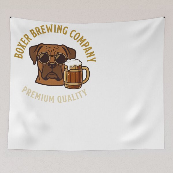 Item preview, Boxer Dog Brewing Company Beer Lover Design designed and sold by JMDesignHub.