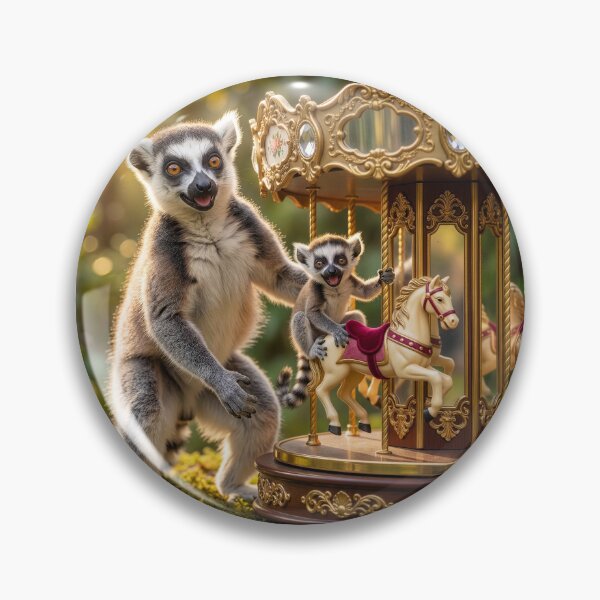 Item preview, Ring Tailed Lemur Gives Junior a Carousel Ride designed and sold by Tridentulus.