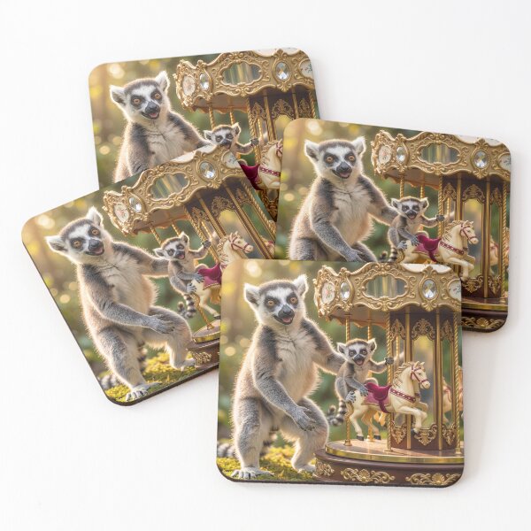 Item preview, Ring Tailed Lemur Gives Junior a Carousel Ride designed and sold by Tridentulus.