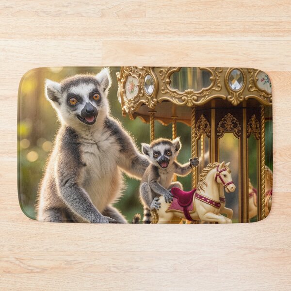 Item preview, Ring Tailed Lemur Gives Junior a Carousel Ride designed and sold by Tridentulus.