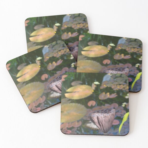 Item preview, Wabi-Sabi Lotus Pod: Moody Pond Botanical Art designed and sold by Apex_Visuals.