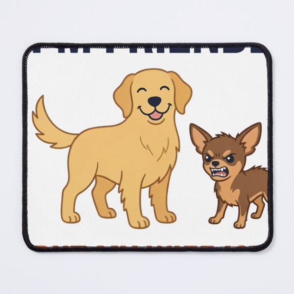 Item preview, Friendly Retriever Wife Chihuahua Humor designed and sold by JMDesignHub.