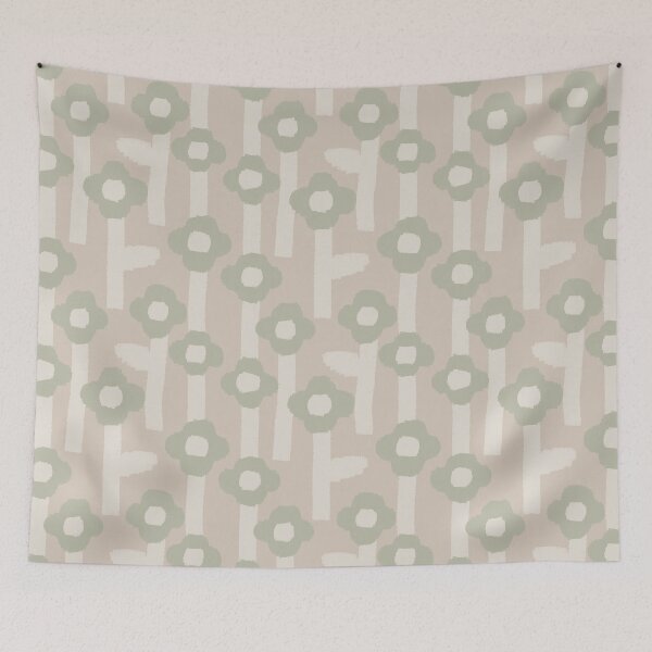 Item preview, Scandi Minimalist Flower Bed - d5c7ba designed and sold by knitetgantt.