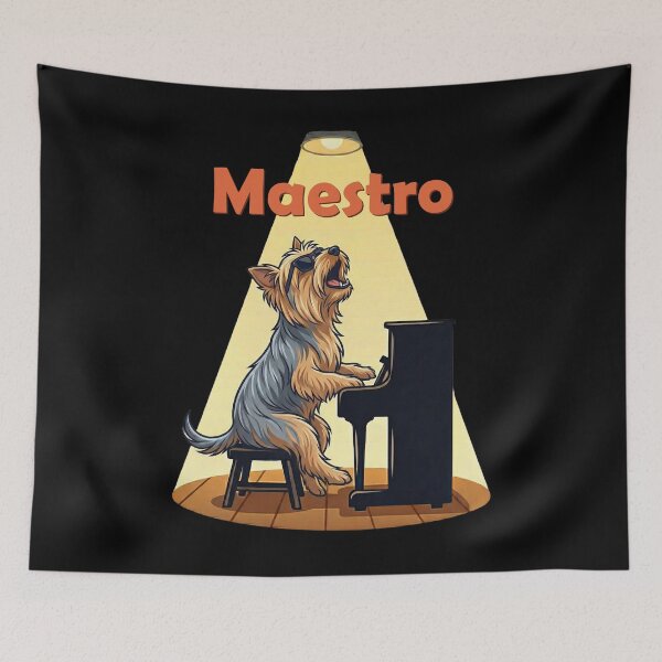 Item preview, Maestro Yorkie Dog Playing Piano Sunglasses designed and sold by d247.