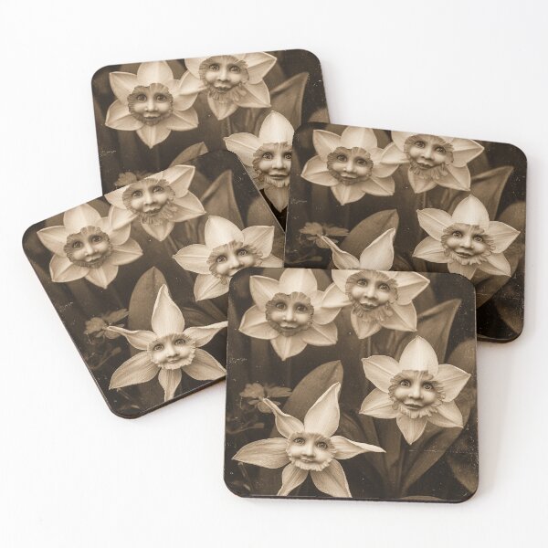 Item preview, Daffodil Ladies Vintage Botanical Portrait designed and sold by SpecInkStudio.