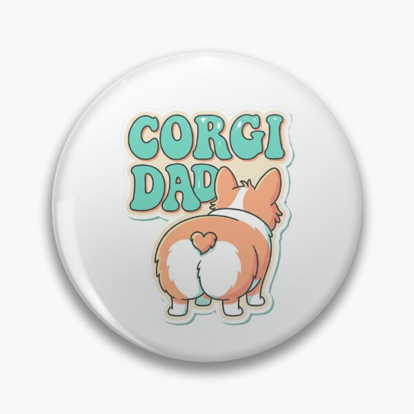 Item preview, Corgi Dad funny corgi butt retro typography cute pet gift designed and sold by language-des.