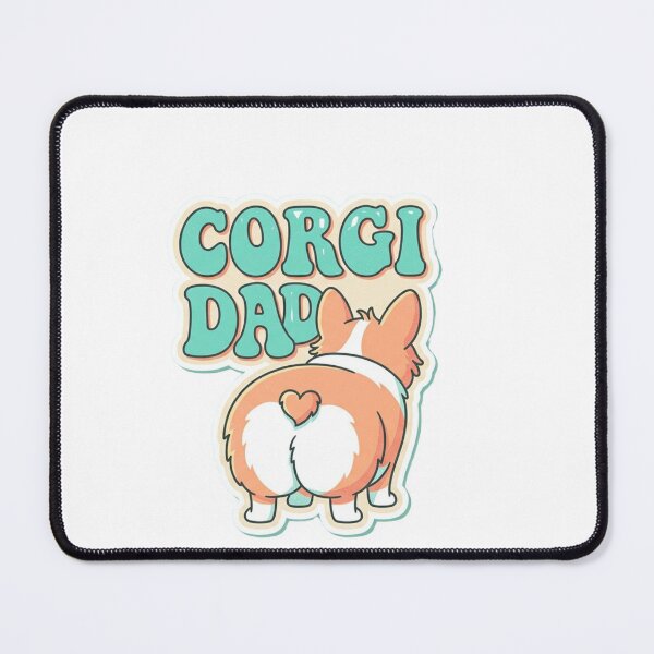 Item preview, Corgi Dad funny corgi butt retro typography cute pet gift designed and sold by language-des.