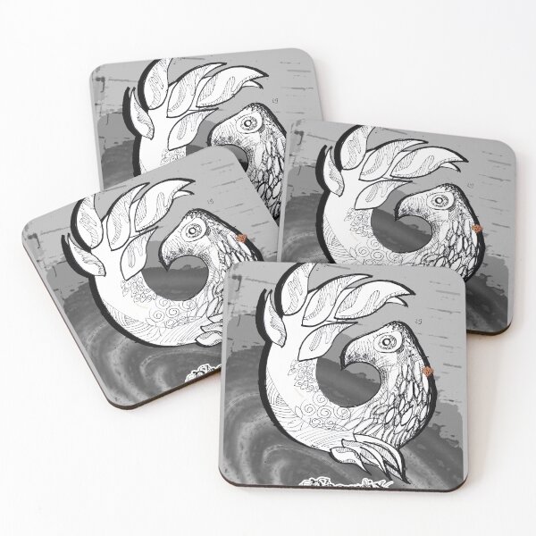 Item preview, Art Nouveau Phoenix (Phoenyx) Fantastic Fire Bird (Drawing by ACCI) designed and sold by VanyssaGraphics.