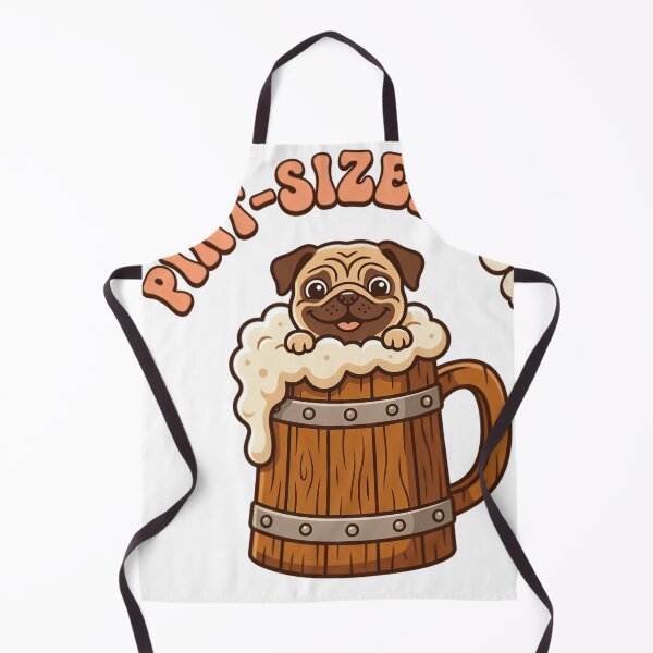 Item preview, Pint Sized Pug Funny Beer Dog Lover designed and sold by JMDesignHub.