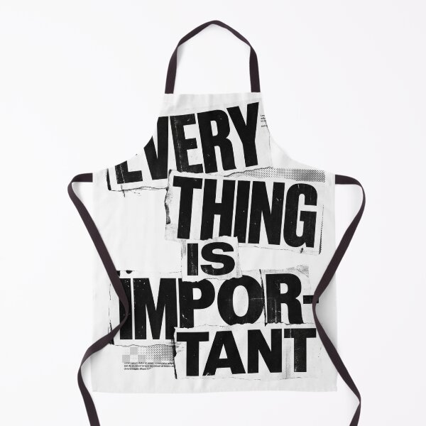 Item preview, EVERYTHING IS IMPORTANT | Anti Design Typography Artwork designed and sold by afarkar.