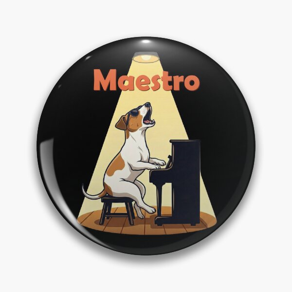 Item preview, Maestro Dog Playing Piano Singing Howling designed and sold by d247.