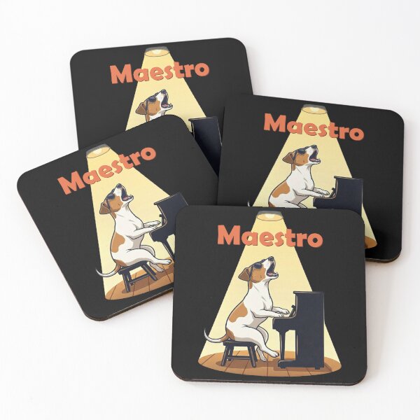 Item preview, Maestro Dog Playing Piano Singing Howling designed and sold by d247.