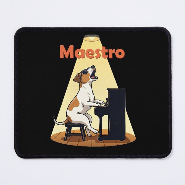Item preview, Maestro Dog Playing Piano Singing Howling designed and sold by d247.