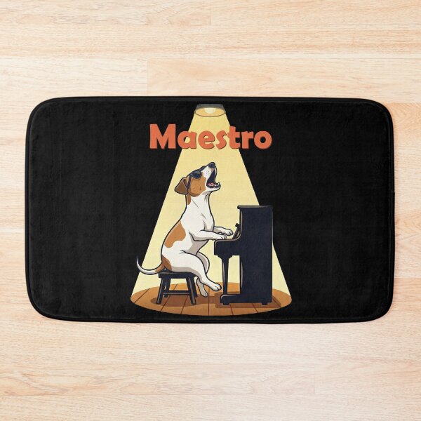 Item preview, Maestro Dog Playing Piano Singing Howling designed and sold by d247.