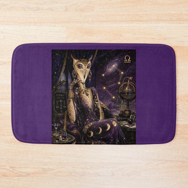 Item preview, Madame Libra Owl - Celestial Astrologer in Purple Velvet Gown designed and sold by Natalia-Vlad.
