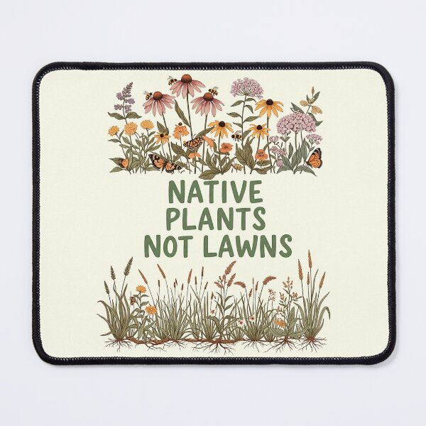 Item preview, Native Plants Not Lawns Garden Vintage Botanical Illustration designed and sold by SholoStudio.