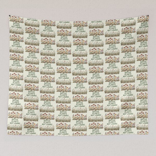 Item preview, Native Plants Not Lawns Garden Vintage Botanical Illustration designed and sold by SholoStudio.