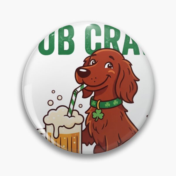 Item preview, Lucky Dog Pub Crawl St Patricks Day Beer Drinker designed and sold by JMDesignHub.