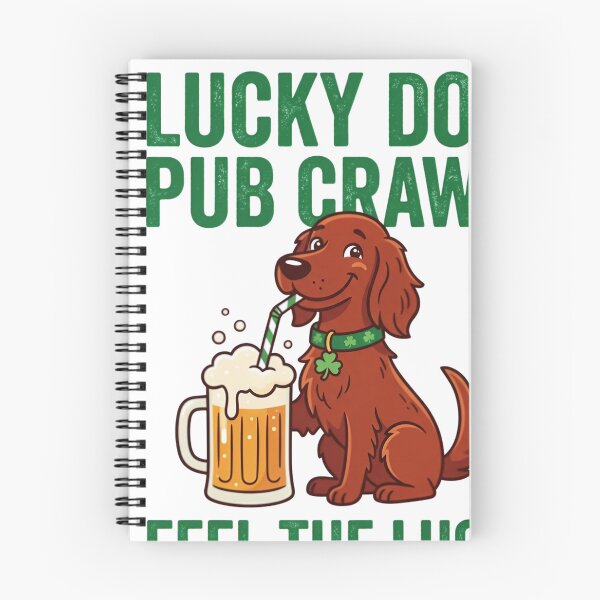 Item preview, Lucky Dog Pub Crawl St Patricks Day Beer Drinker designed and sold by JMDesignHub.