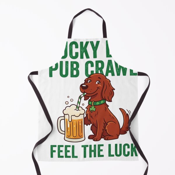 Item preview, Lucky Dog Pub Crawl St Patricks Day Beer Drinker designed and sold by JMDesignHub.