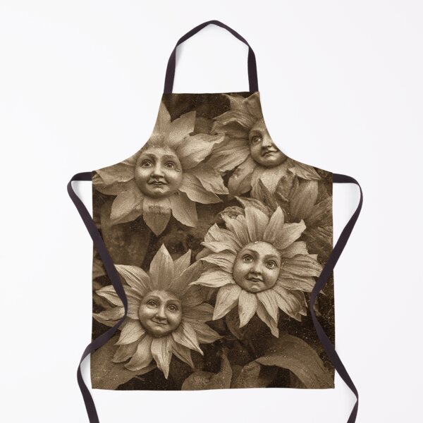 Item preview, Sunflower Folk Vintage Botanical Portrait designed and sold by SpecInkStudio.