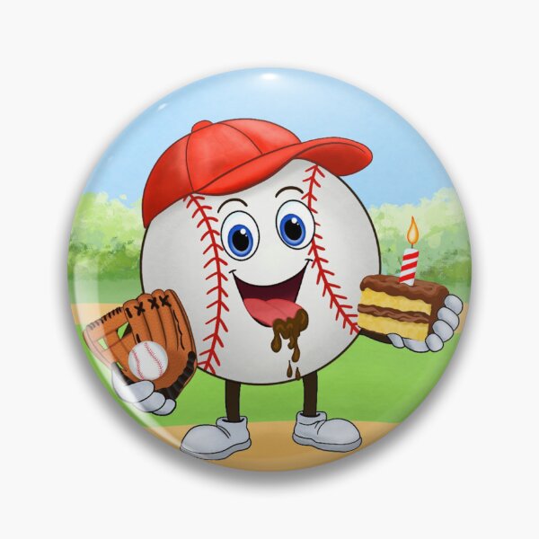 Item preview, Baseball Birthday Humor Cake Slice Grand Slam Fun designed and sold by daphsam.