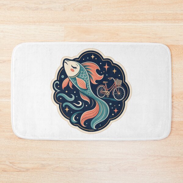 Item preview, Symbolic Feminist Fish and Bicycle Design designed and sold by ArtsyExplorer.