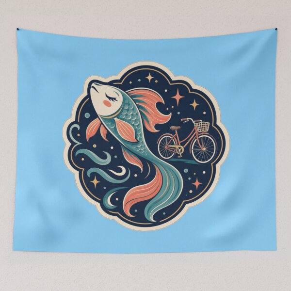 Item preview, Symbolic Feminist Fish and Bicycle Design designed and sold by ArtsyExplorer.