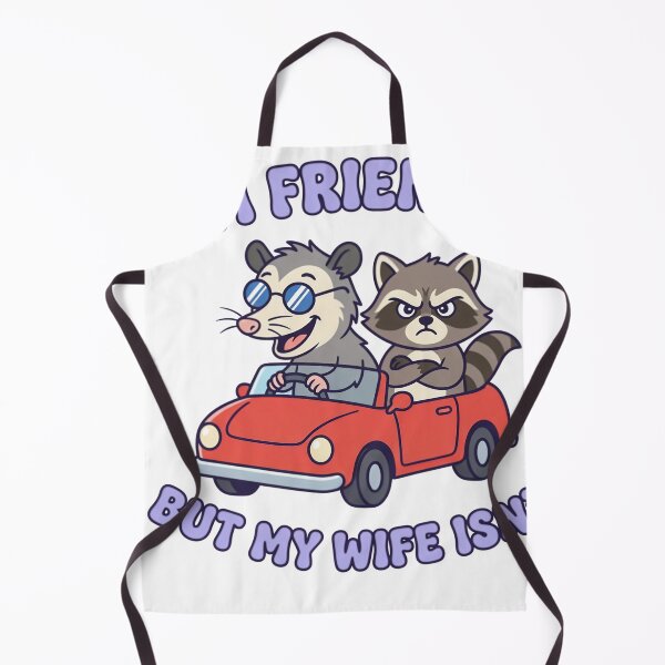 Item preview, I'm Friendly But My Wife Isn't Opossum Raccoon designed and sold by JMDesignHub.