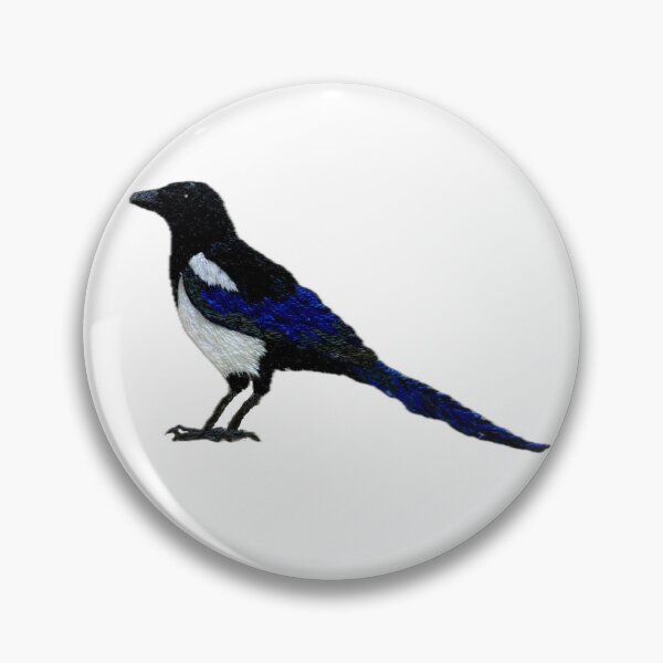 Item preview, Magpie hand-embroidered designed and sold by Alsa-handembroidery.
