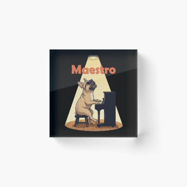 Item preview, Maestro French Bulldog Piano Player designed and sold by d247.