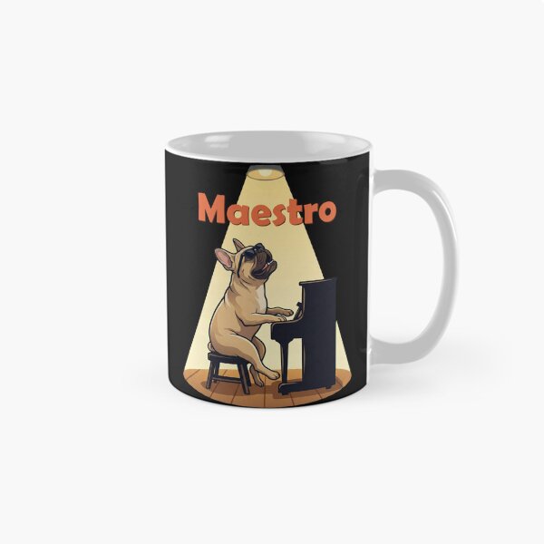Item preview, Maestro French Bulldog Piano Player designed and sold by d247.