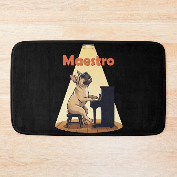 Item preview, Maestro Bulldog Francés Pianista designed and sold by d247.