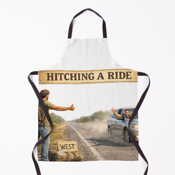 Item preview, Vintage Hitchhiking Adventure Road Trip Wall Art designed and sold by Hookesmode.