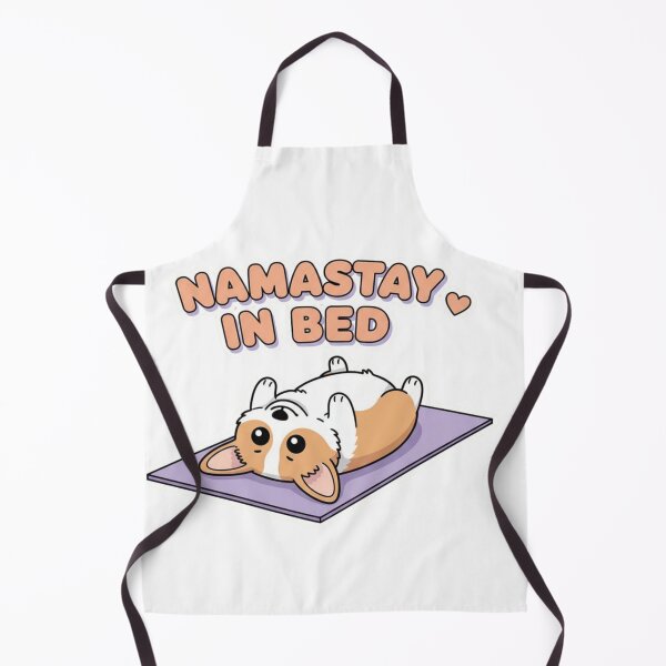Item preview, Namastay in Bed funny yoga corgi cute kawaii pet gift designed and sold by language-des.